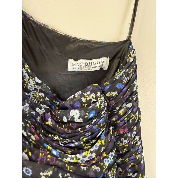 Floral One-Shoulder Maxi Dress - Picture 9 of 12